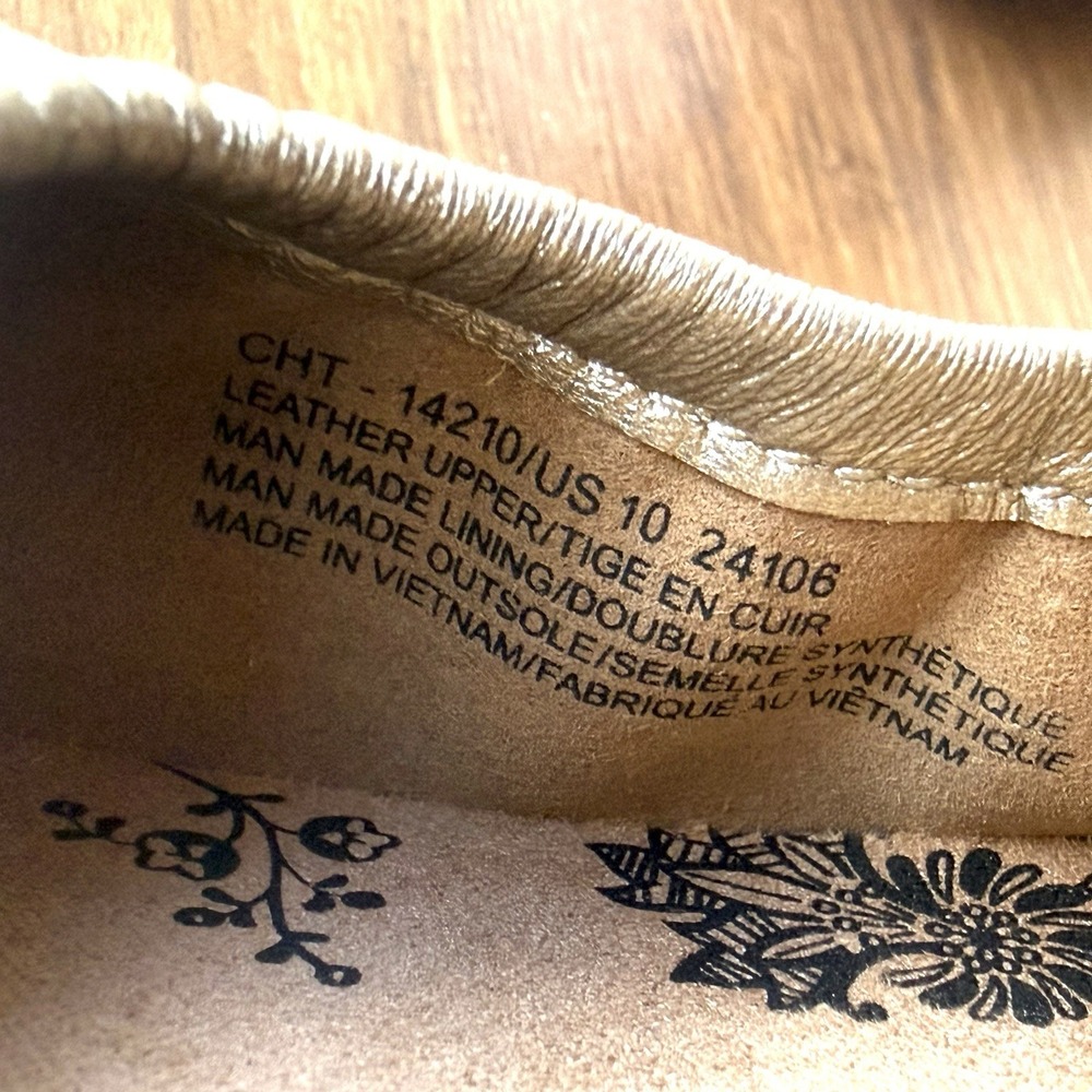 Taos Chit Chat Ballet Flats Womens 10 Champagne Metallic Leather Comfort Shoes - Picture 13 of 13